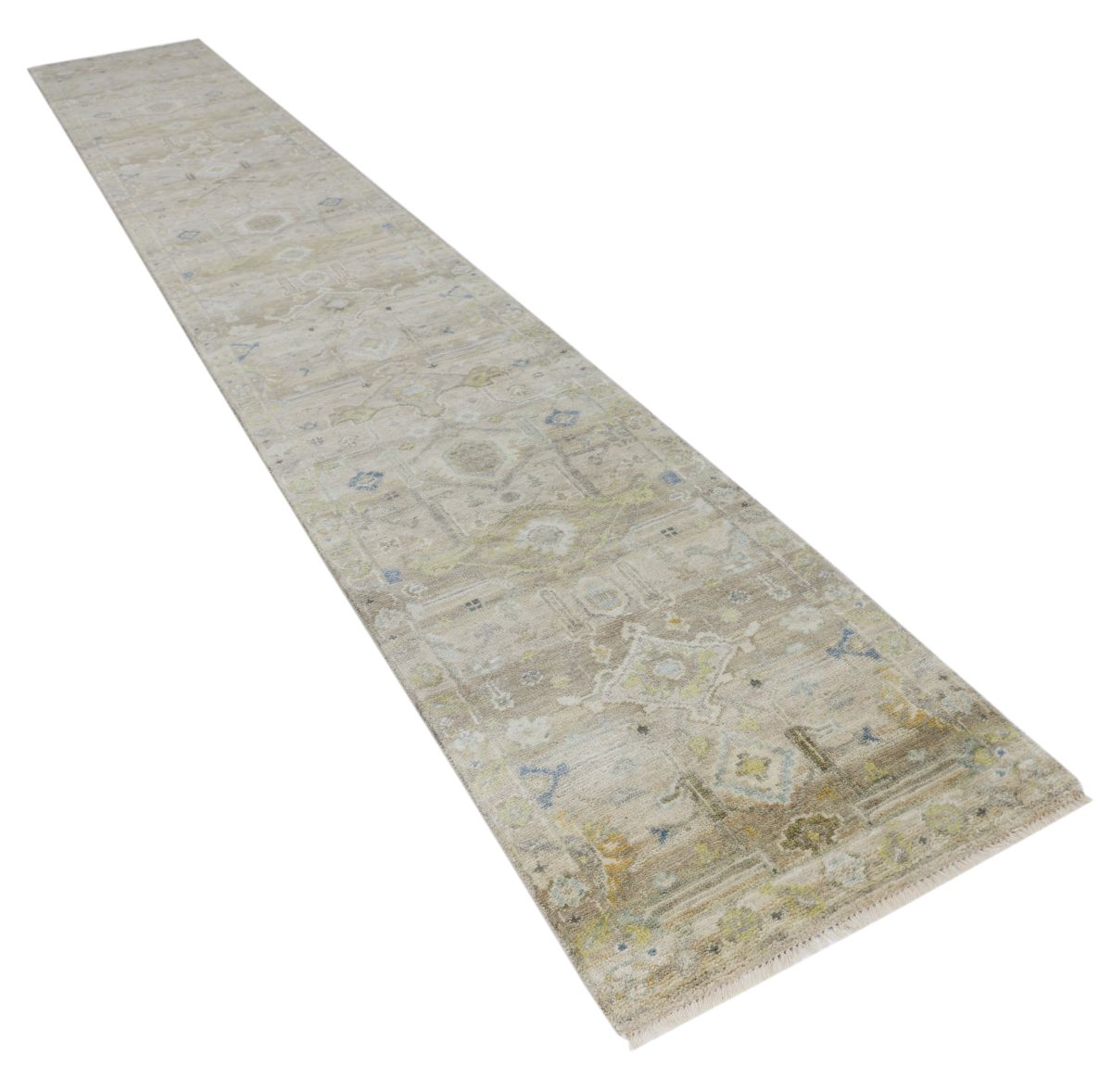 Hand-Knotted Antique Sultanabad Runner