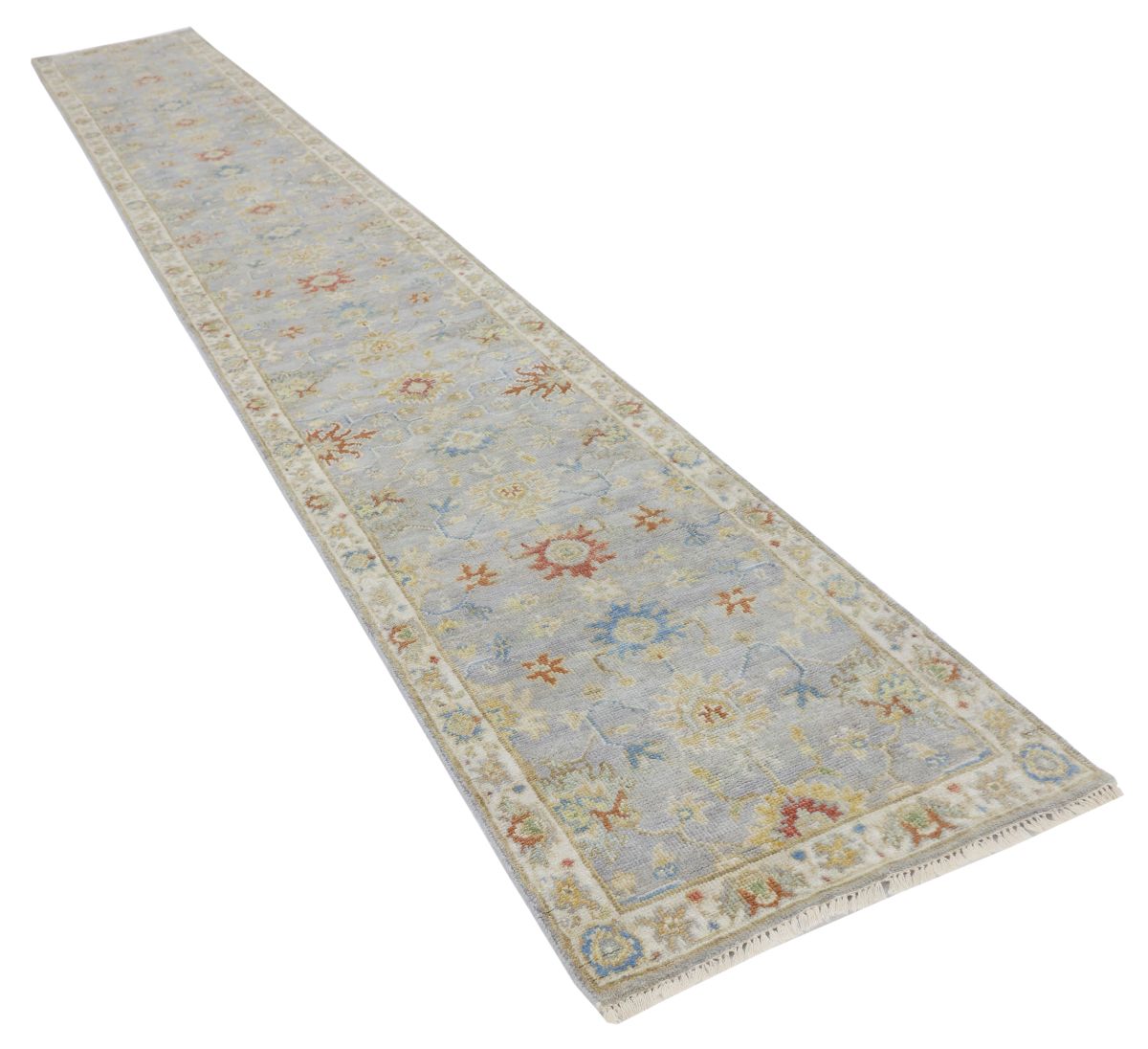 Hand-Knotted Antique Sultanabad Runner