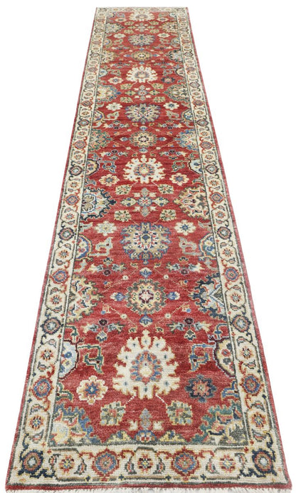 Hand-Knotted Antique Sultanabad Runner