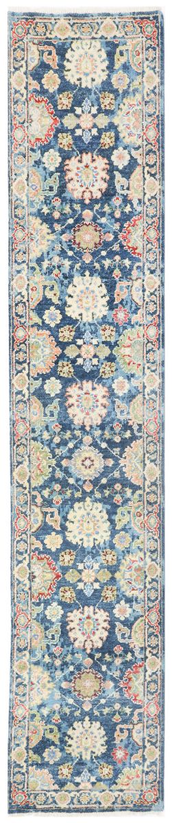 Hand-Knotted Antique Sultanabad Runner