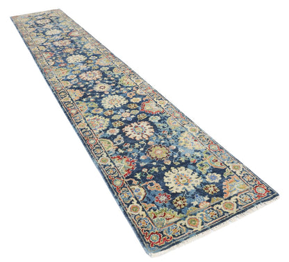 Hand-Knotted Antique Sultanabad Runner