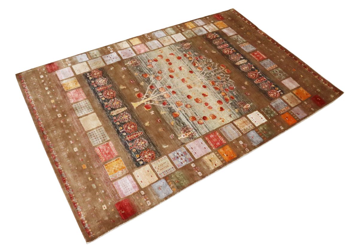 Hand-Woven Loribaft Gabbeh Rug