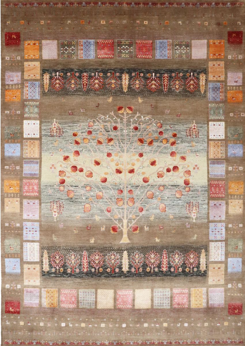 Hand-Woven Loribaft Gabbeh Rug