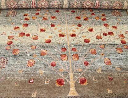 Hand-Woven Loribaft Gabbeh Rug