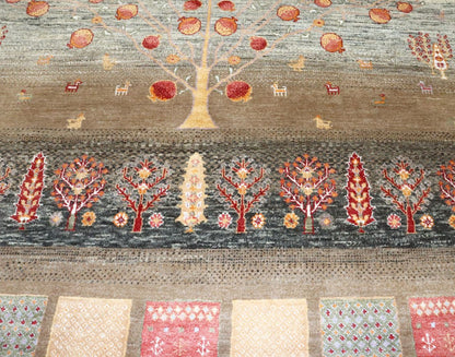 Hand-Woven Loribaft Gabbeh Rug