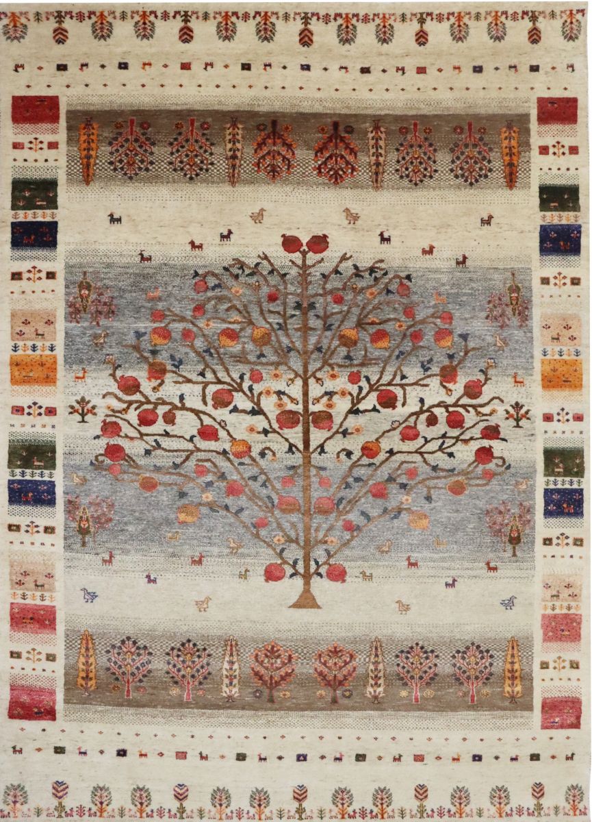 Hand-Woven Loribaft Gabbeh Rug