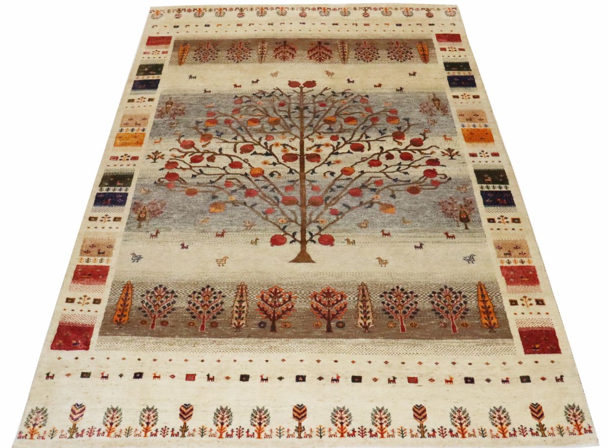 Hand-Woven Loribaft Gabbeh Rug