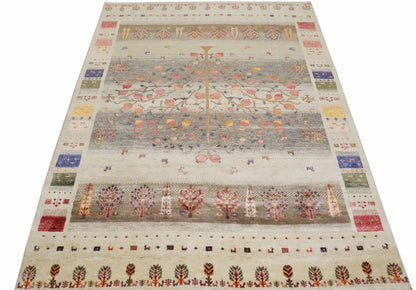 Hand-Woven Loribaft Gabbeh Rug