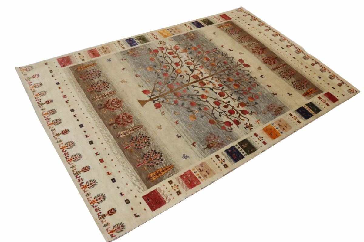 Hand-Woven Loribaft Gabbeh Rug