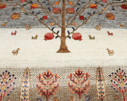 Hand-Woven Loribaft Gabbeh Rug