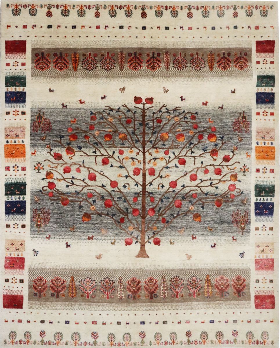 Hand-Woven Loribaft Gabbeh Rug