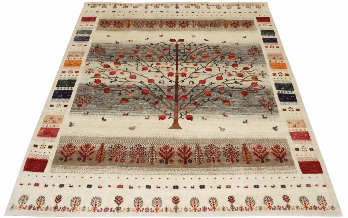 Hand-Woven Loribaft Gabbeh Rug