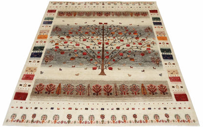 Hand-Woven Loribaft Gabbeh Rug