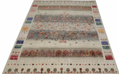 Hand-Woven Loribaft Gabbeh Rug