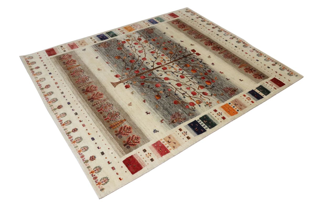 Hand-Woven Loribaft Gabbeh Rug
