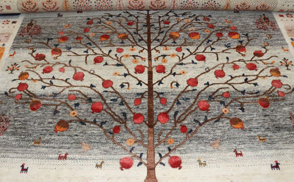 Hand-Woven Loribaft Gabbeh Rug