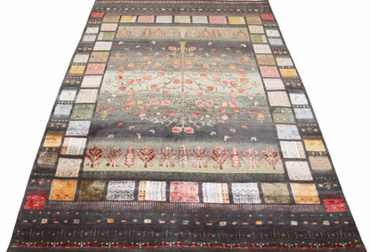 Hand-Woven Loribaft Gabbeh Rug