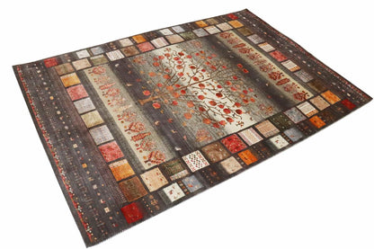 Hand-Woven Loribaft Gabbeh Rug
