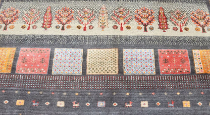 Hand-Woven Loribaft Gabbeh Rug