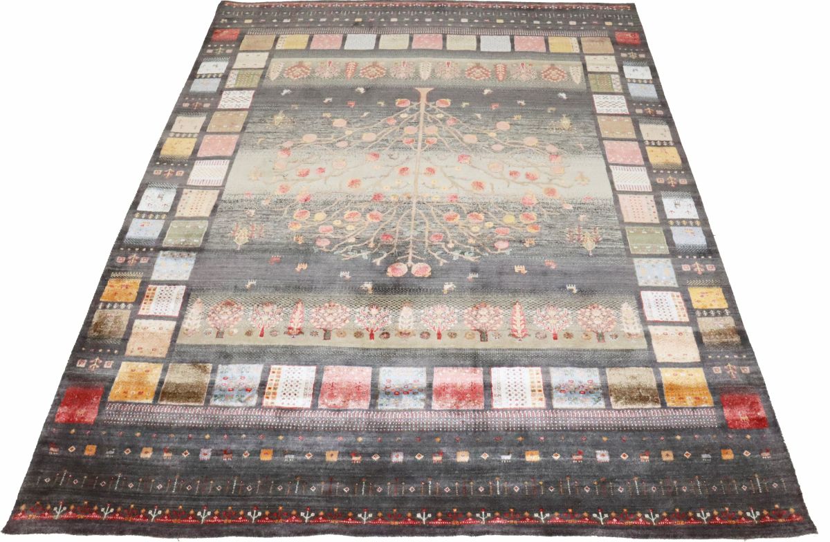 Hand-Woven Loribaft Gabbeh Rug