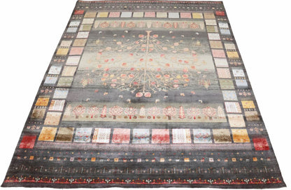 Hand-Woven Loribaft Gabbeh Rug
