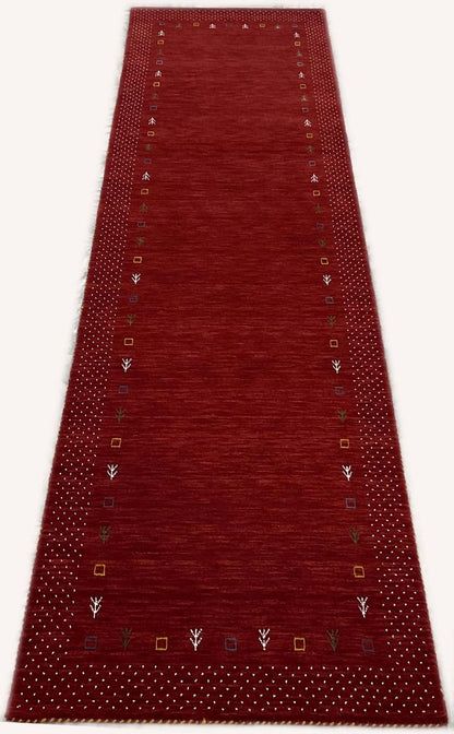 Hand-Woven Loribaft Gabbeh Runner