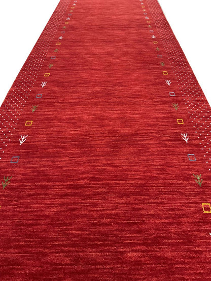 Hand-Woven Loribaft Gabbeh Runner