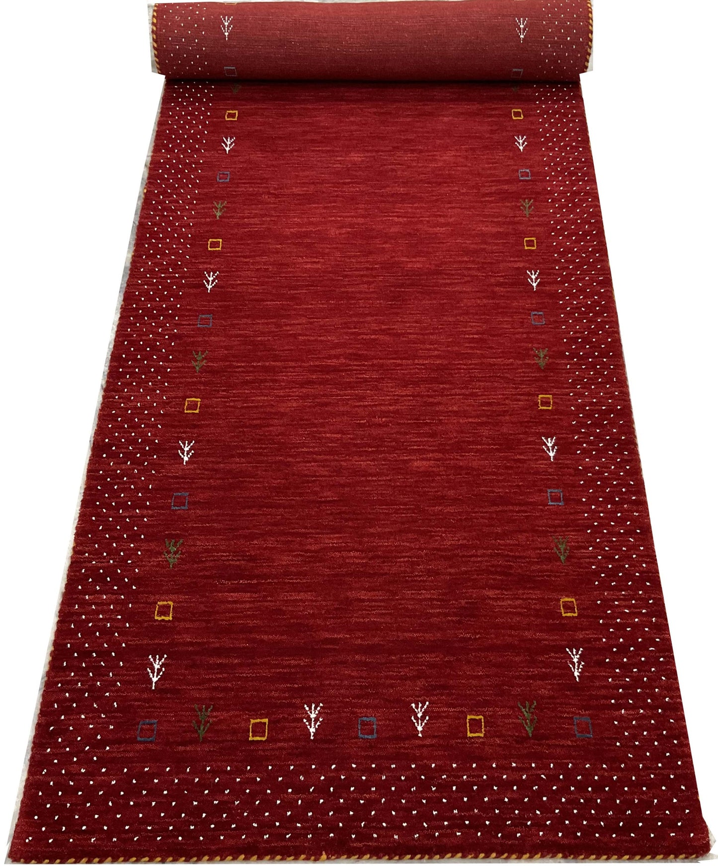 Hand-Woven Loribaft Gabbeh Runner