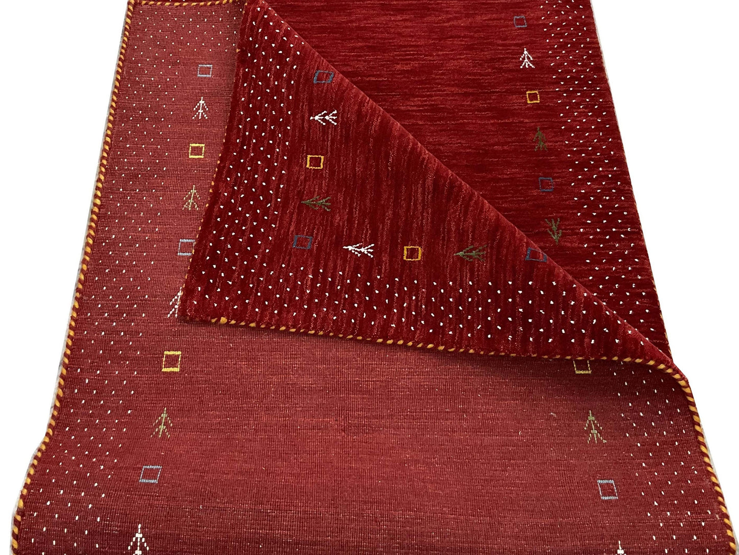 Hand-Woven Loribaft Gabbeh Runner