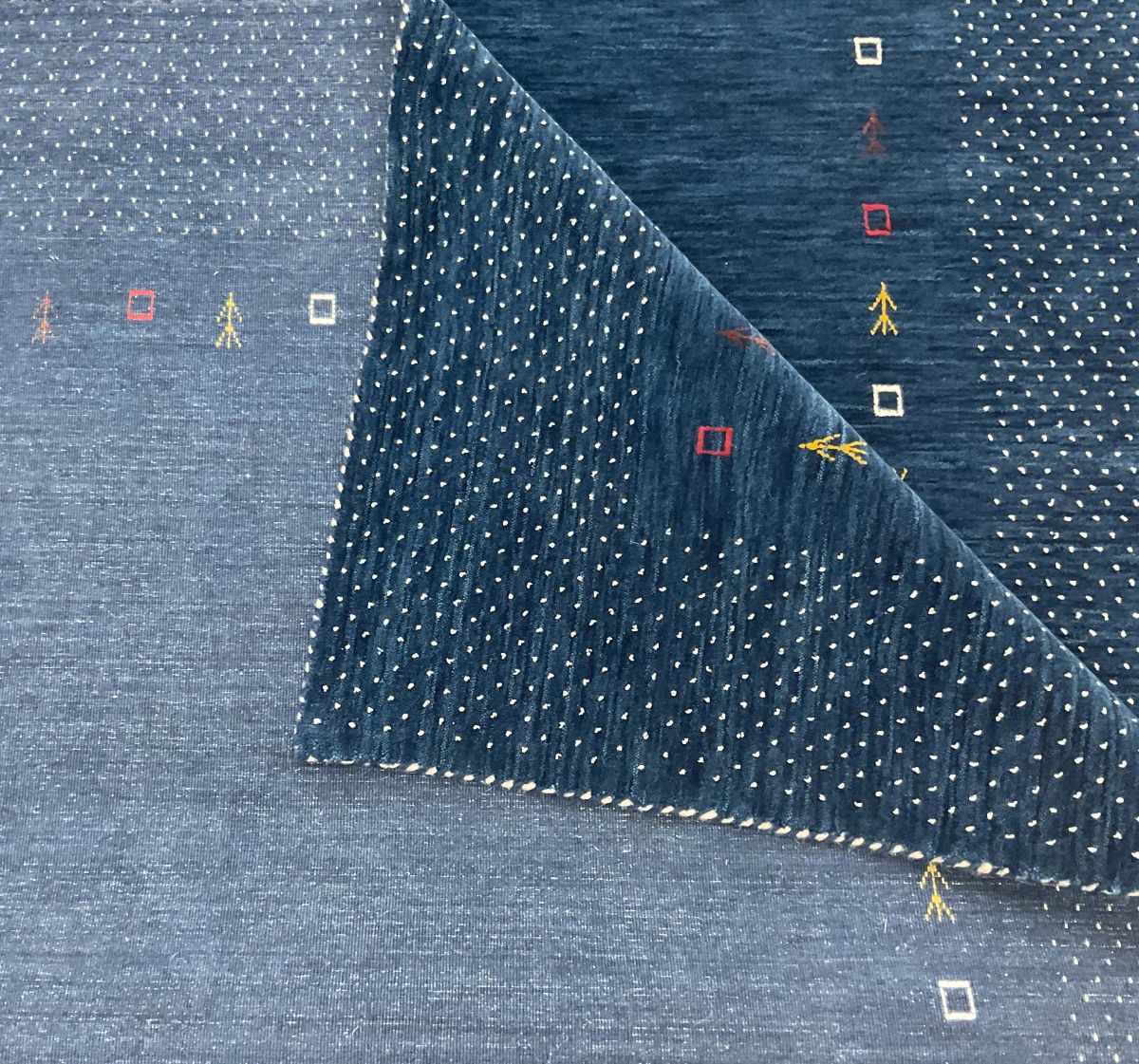 Hand-Woven Loribaft Gabbeh Rug
