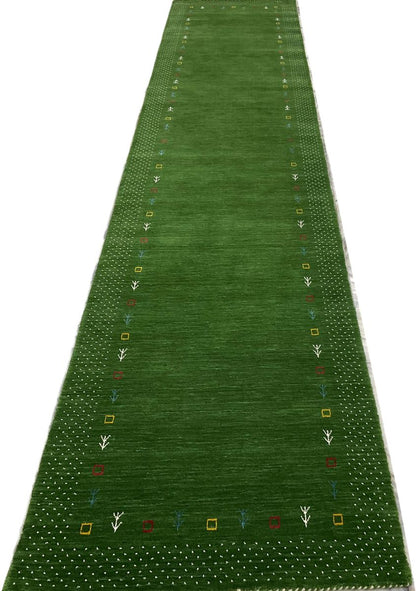 Hand-Woven Loribaft Gabbeh Runner