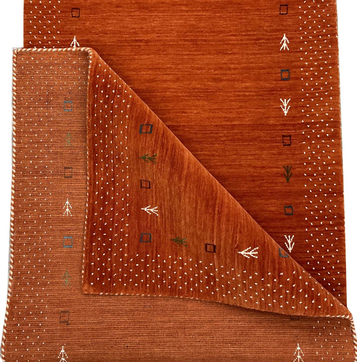 Hand-Woven Loribaft Gabbeh Runner