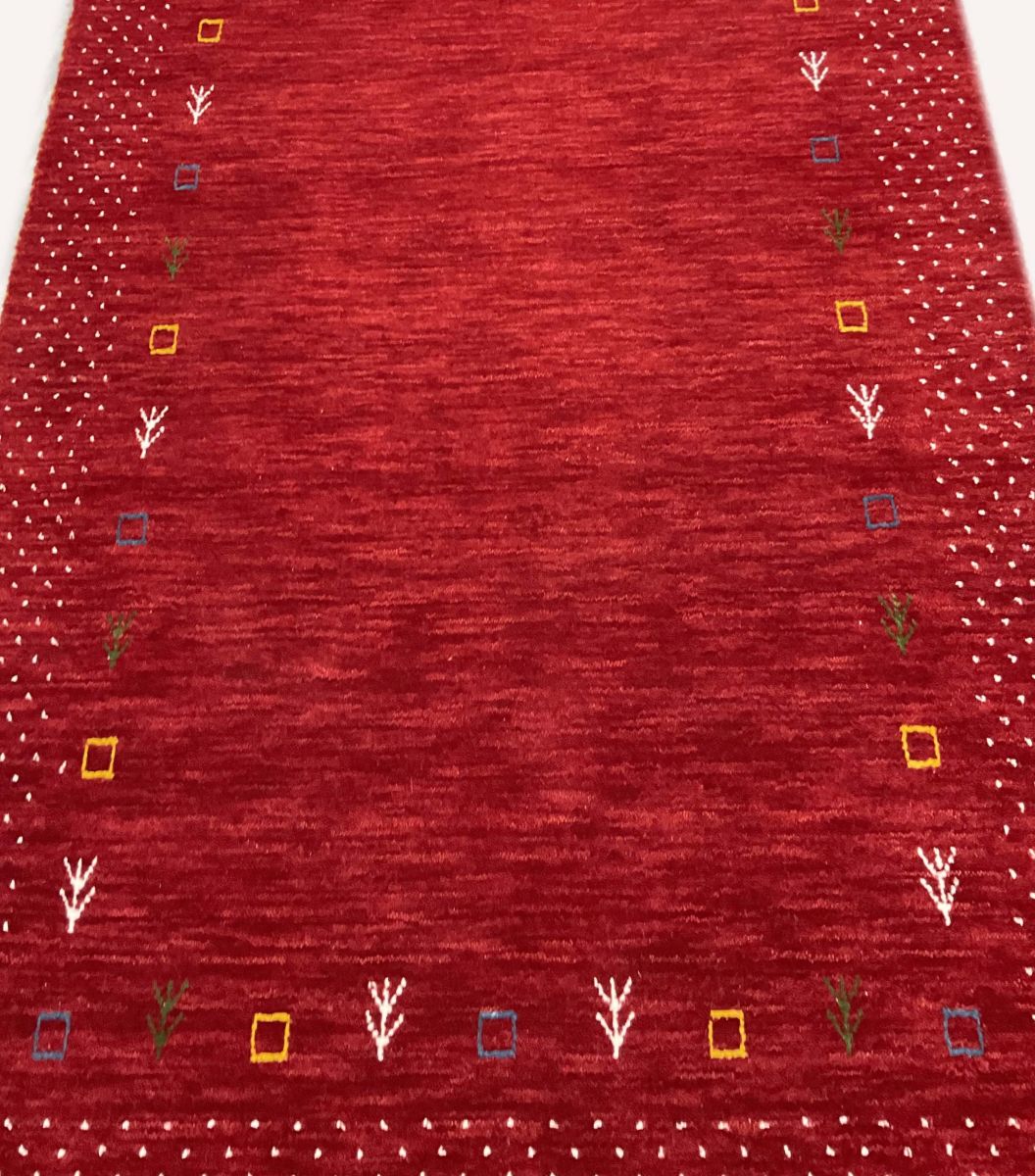 Hand-Woven Loribaft Gabbeh Runner