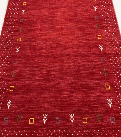 Hand-Woven Loribaft Gabbeh Runner