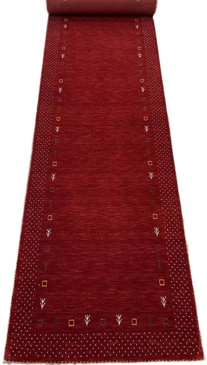 Hand-Woven Loribaft Gabbeh Runner