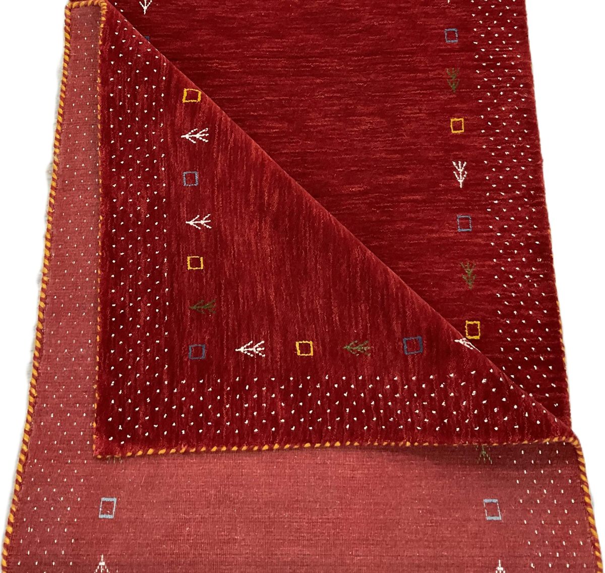 Hand-Woven Loribaft Gabbeh Runner