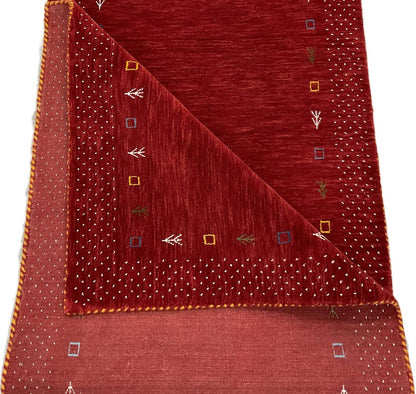 Hand-Woven Loribaft Gabbeh Runner
