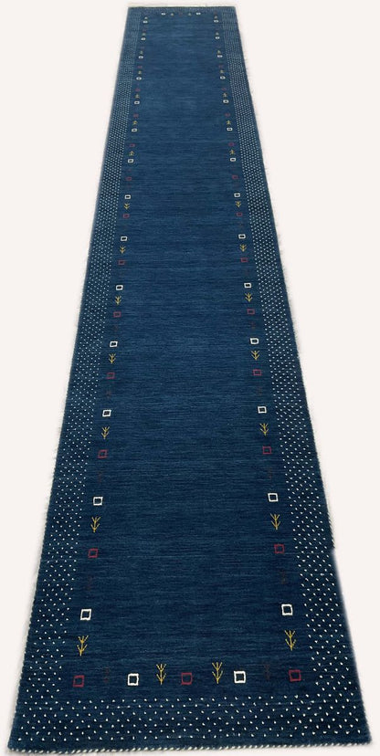 Hand-Woven Loribaft Gabbeh Runner