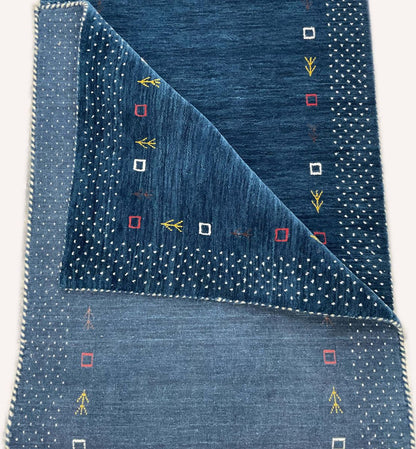Hand-Woven Loribaft Gabbeh Runner