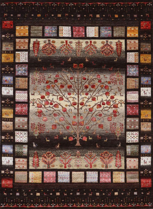 Hand-Woven Loribaft Gabbeh Rug