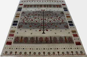 Hand-woven Loribaft Gabbeh Rug