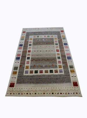 Hand-woven Loribaft Gabbeh Rug