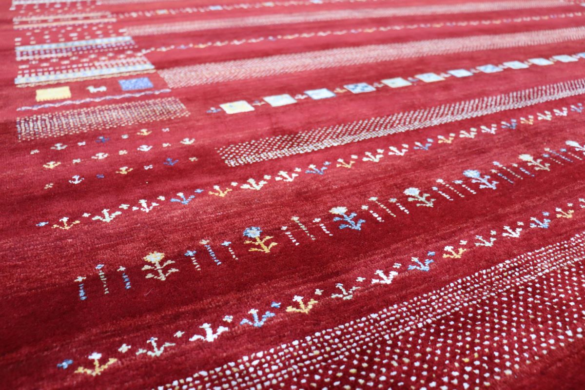 Hand-Woven Loribaft Gabbeh Rug