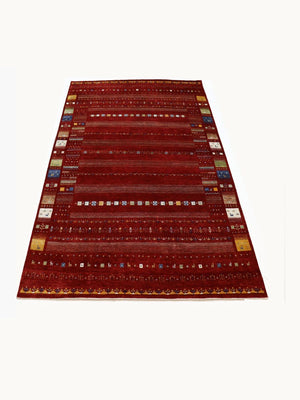 Hand-woven Loribaft Gabbeh Rug