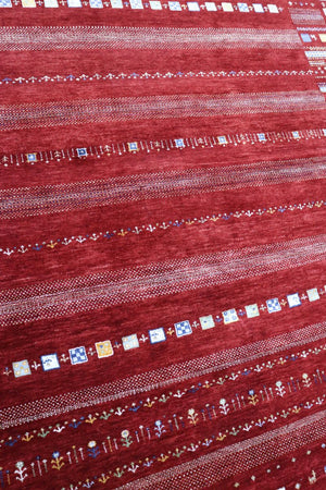 Hand-woven Loribaft Gabbeh Rug