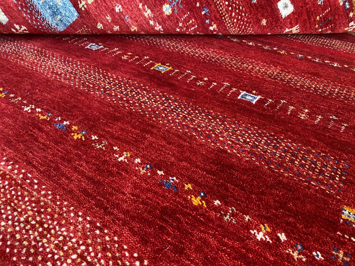 Hand-Woven Loribaft Gabbeh Rug