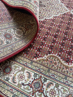 Fine Hand-Woven Persian Tabriz Mahi Design Carpet