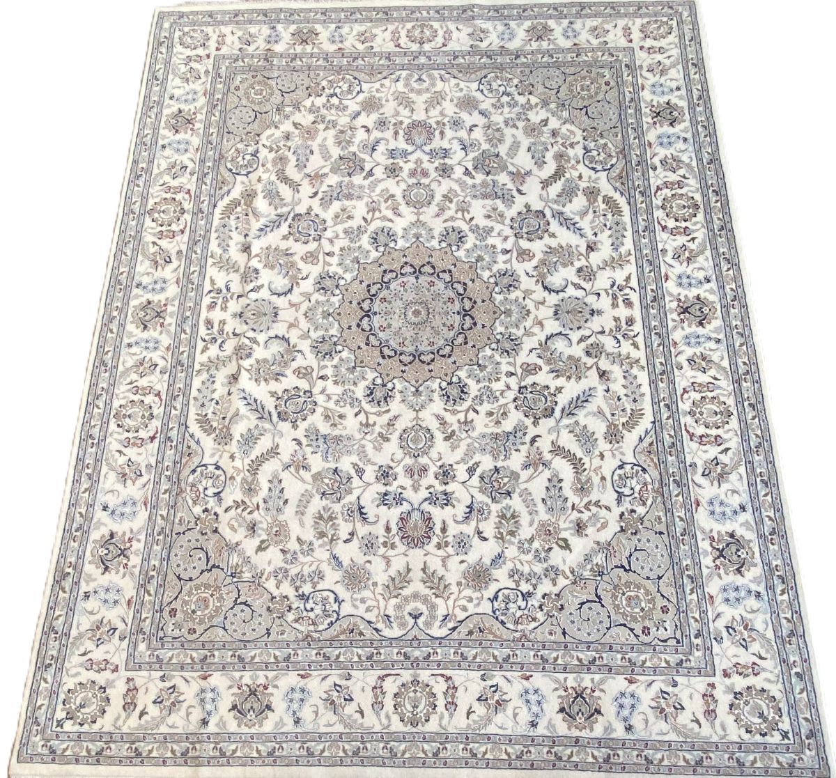 Traditional Hand-Woven Naien Carpet