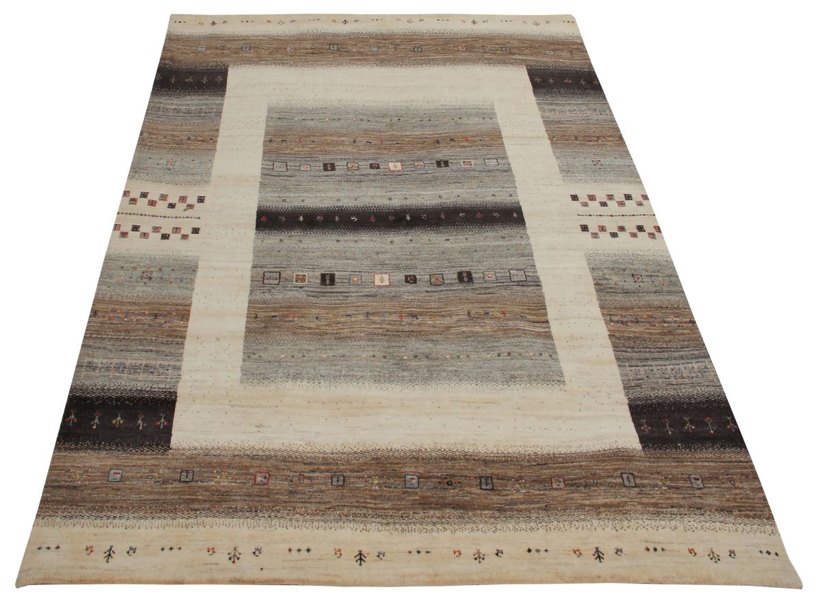 Hand-Woven Loribaft Gabbeh Rug