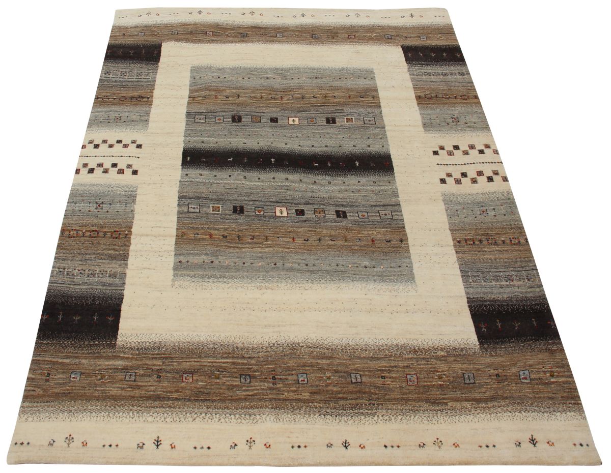 Hand-Woven Loribaft Gabbeh Rug